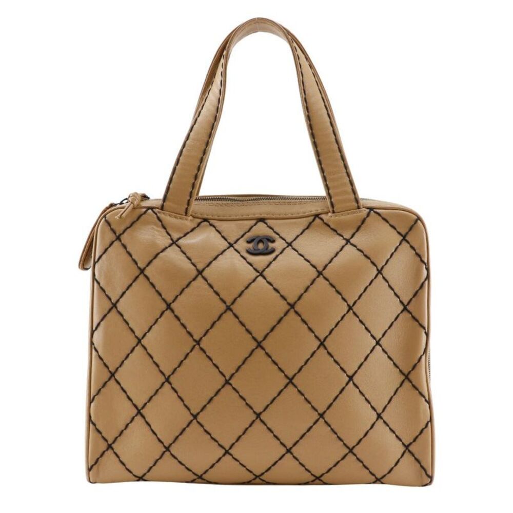 Chanel Wild Stitch Calfskin 2way Tote Bag